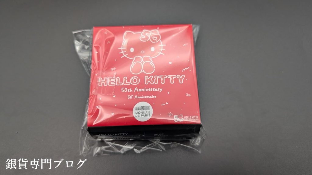 2024 22.2グラム フランス ハローキティ 銀貨 プルーフ 【proof】 10ユーロ包装の状態