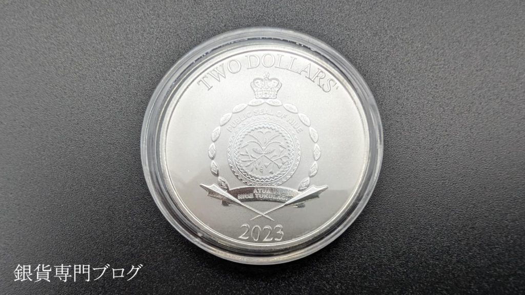 金銀の貯金箱・ミッキー＆ミニー ハート銀貨 1オンス2ドル