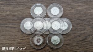 9枚の2026年イギリス　ブリタニア銀貨1/10オンス　