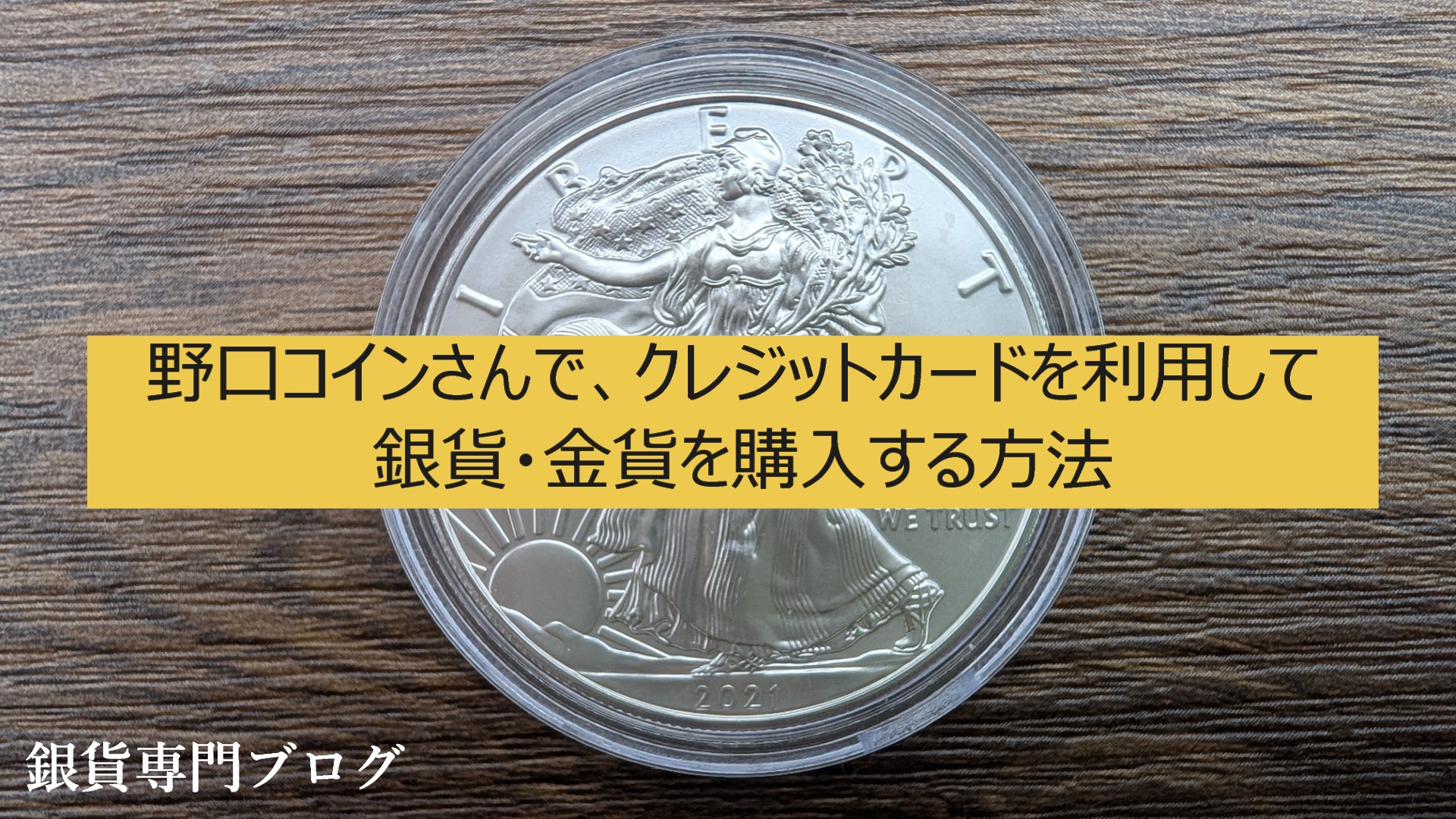野口コインさんで、クレジットカードを利用して銀貨・金貨を購入する方法